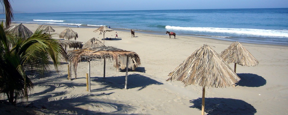 The beach in Mancora, Peru